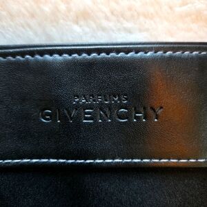 GIVENCHY Parfums Nylon Tote Bag Faux Leather Straps Striped Interior NWOT